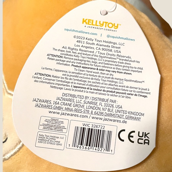 STEVON THE DOG SQUISHMALLOW VALENTINES DAY LTD EDITION- 8” Size- RETIRED W/TAGS - Picture 3 of 6